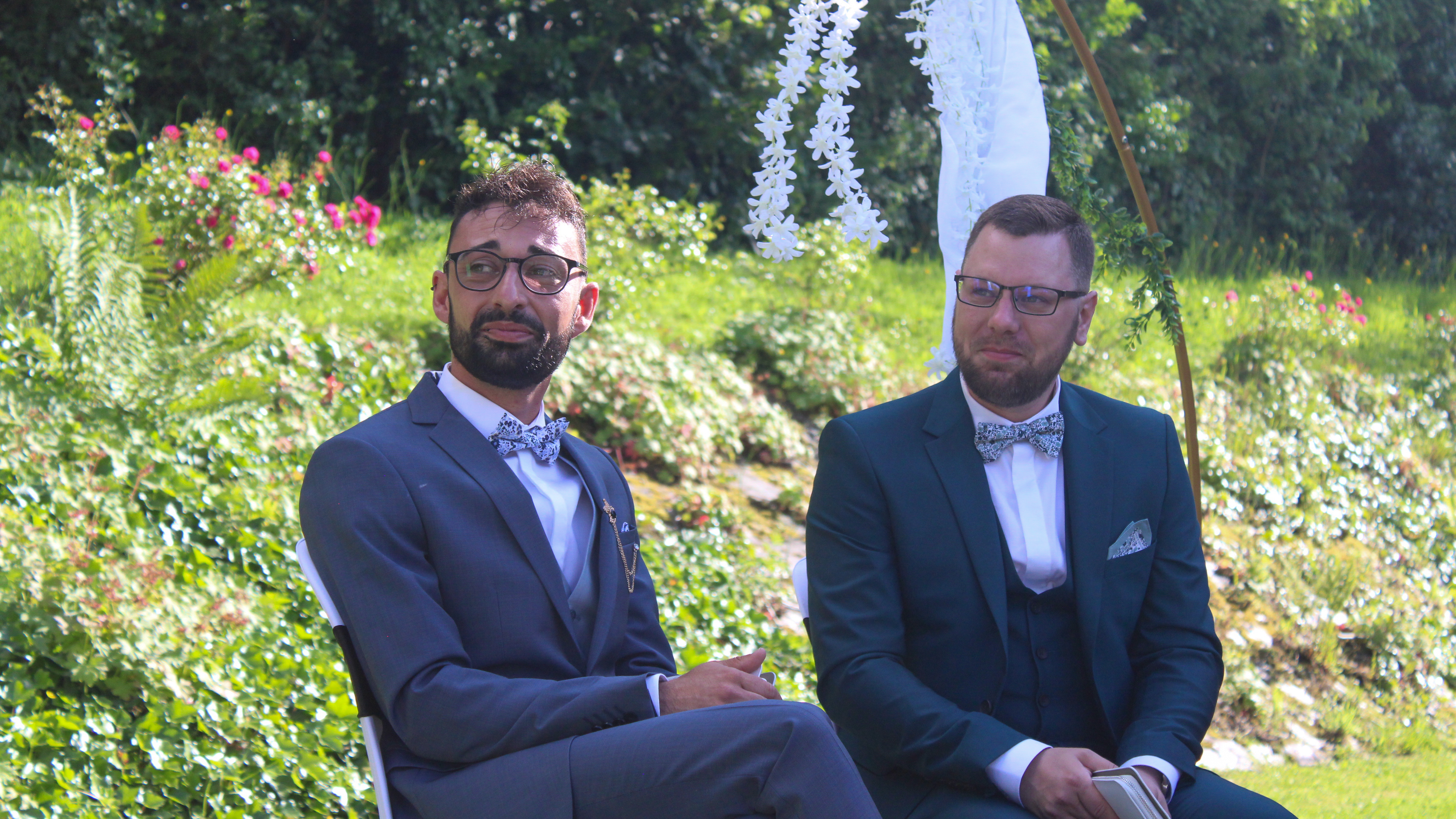 photo du couple d'un mariage